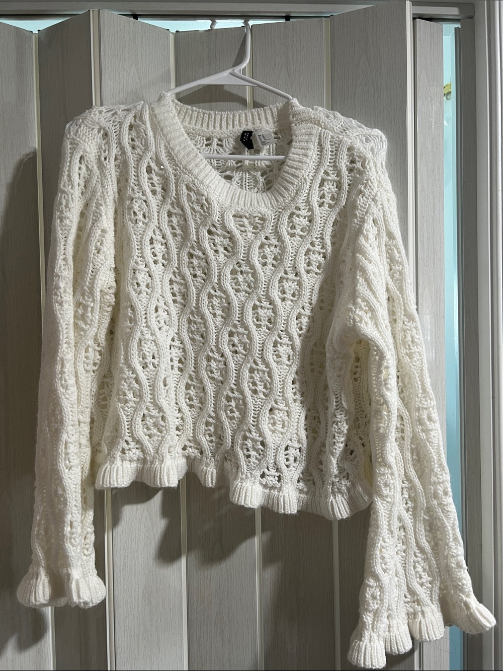 H&M crocket Sweater in white